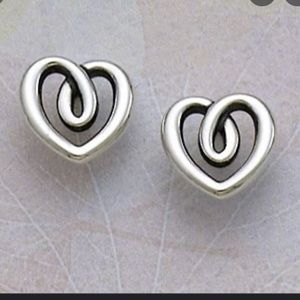 James Avery Heart studs - retired